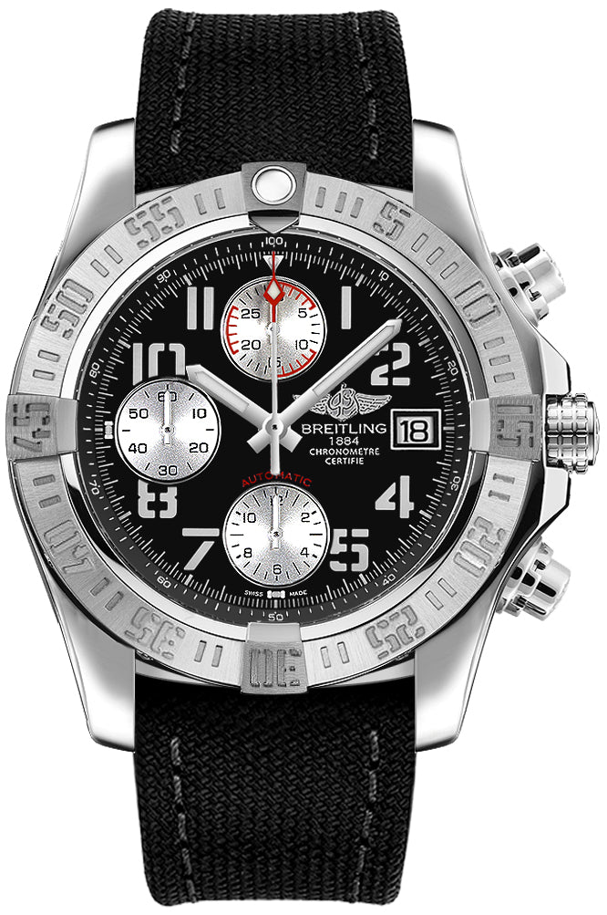 BREITLING Avenger Ii Black Dial 43Mm Steel Men'S Watch A1338111/Bc33-103W 1