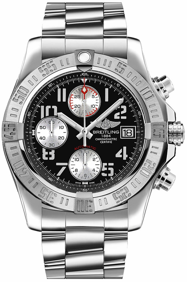 BREITLING Avenger Ii Chronograph Black Dial 43Mm Men'S Watch A13381111B2A1 1