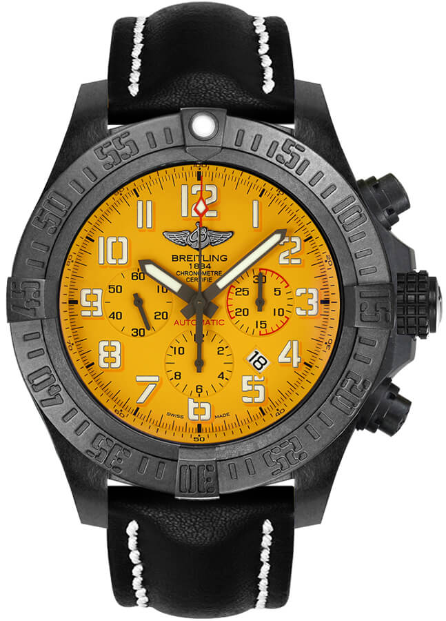 BREITLING Avenger Hurricane Yellow Dial 50Mm Military Watch Xb0170E4/I533-441X 1