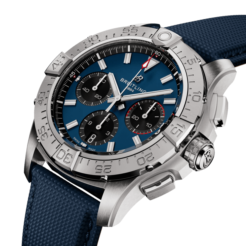 BREITLING Avenger B01 Chronograph 42 Blue Dial Men'S Watch Ab0146101C1X1 2
