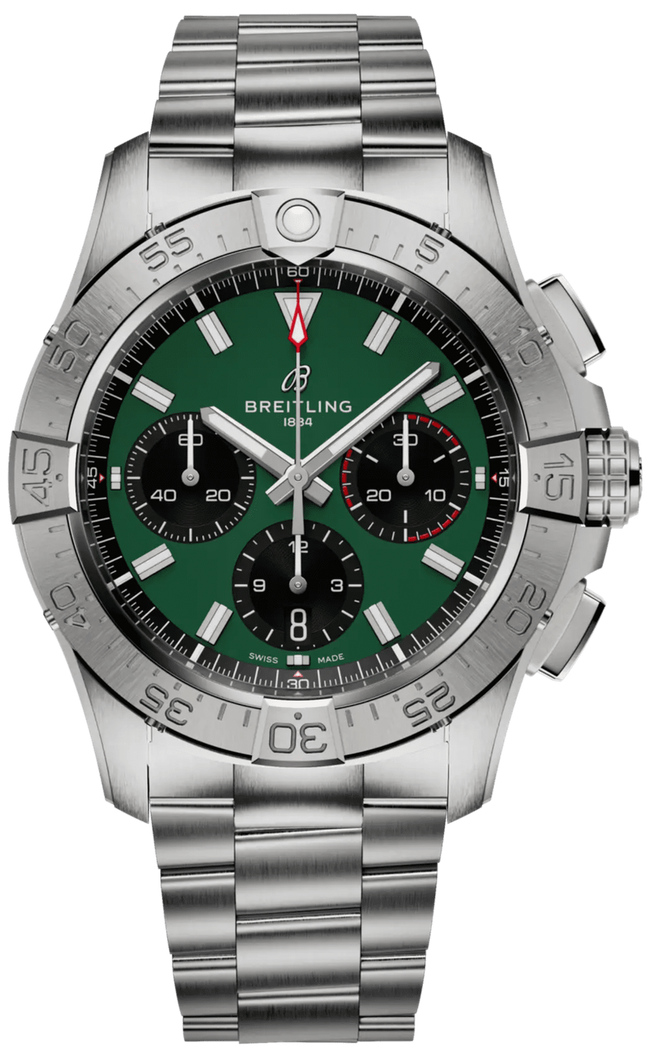 BREITLING Avenger B01 Chronograph 42 Green Dial Men'S Watch Ab0146101L1A1 1