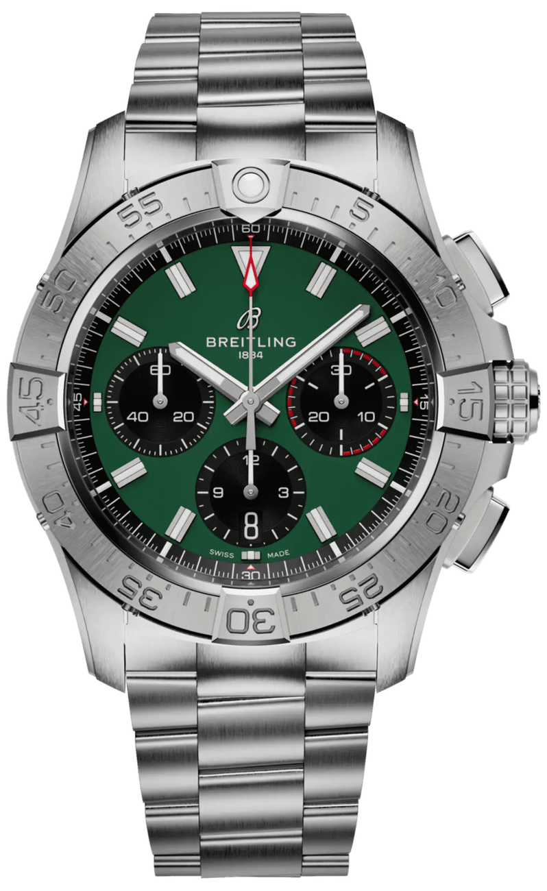 BREITLING Avenger B01 Chronograph 42 Green Dial Men'S Watch Ab0146101L1A1 1
