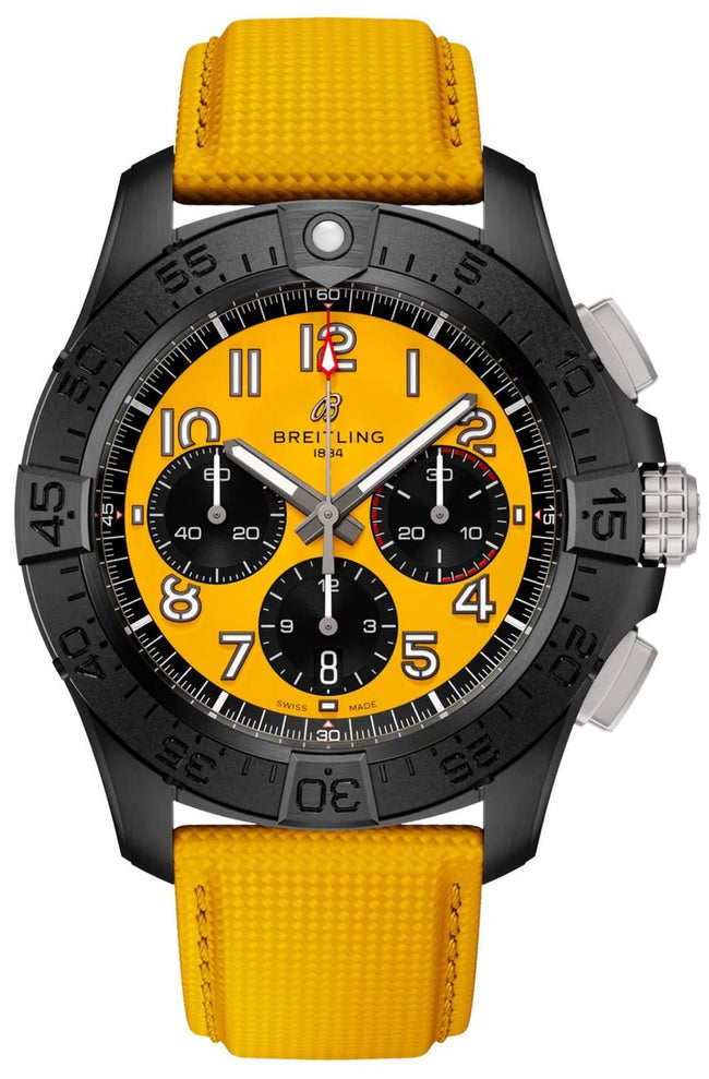 BREITLING Avenger B01 Chronograph 44 Night Mission Yellow Men'S Watch Sb0147101I1X1 1