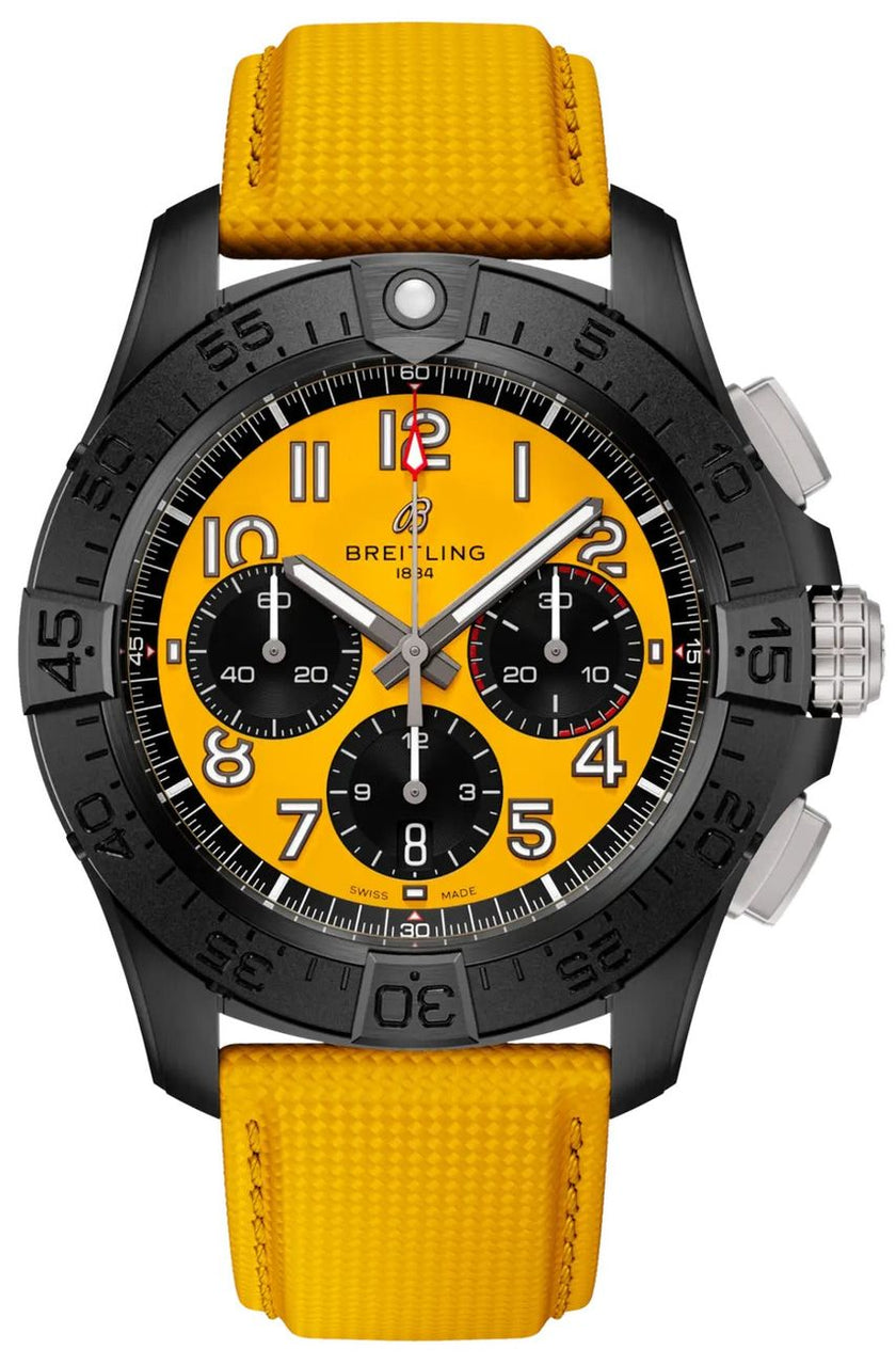 BREITLING Avenger B01 Chronograph 44 Night Mission Yellow Men'S Watch Sb0147101I1X1 1