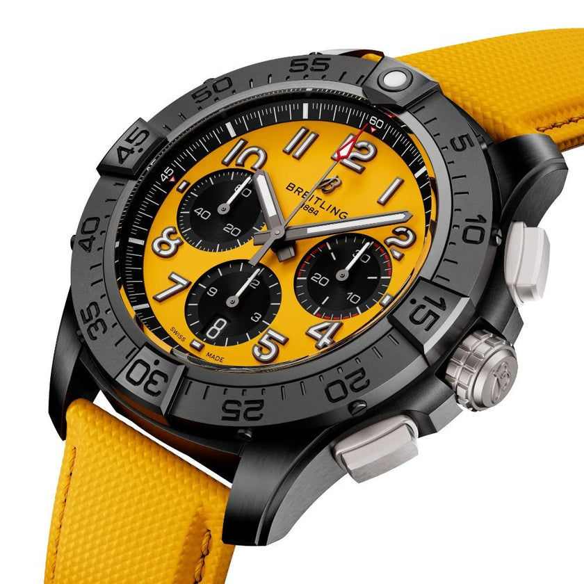 BREITLING Avenger B01 Chronograph 44 Night Mission Yellow Men'S Watch Sb0147101I1X1 2