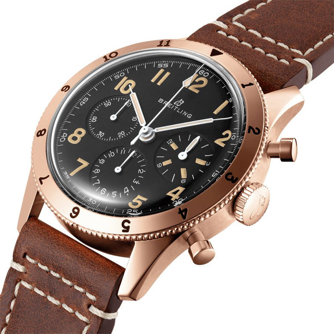 BREITLING Navitimer Aviator 8 1953 Limited Edition Out Of 253 Gold Watch Rb0920131B1X1 2
