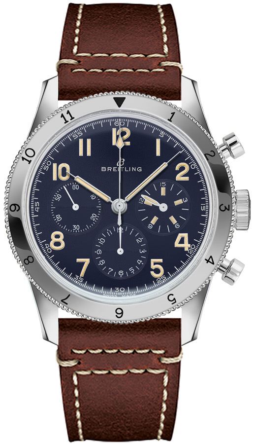 BREITLING Navitimer Aviator 8 Avi 1953 Platinum Men'S Watch Lb0920131C1X1 1