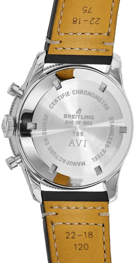 BREITLING Avi Ref. 765 1953 Re-Edition Black Dial Men'S Watch Ab0920131B1X2 3