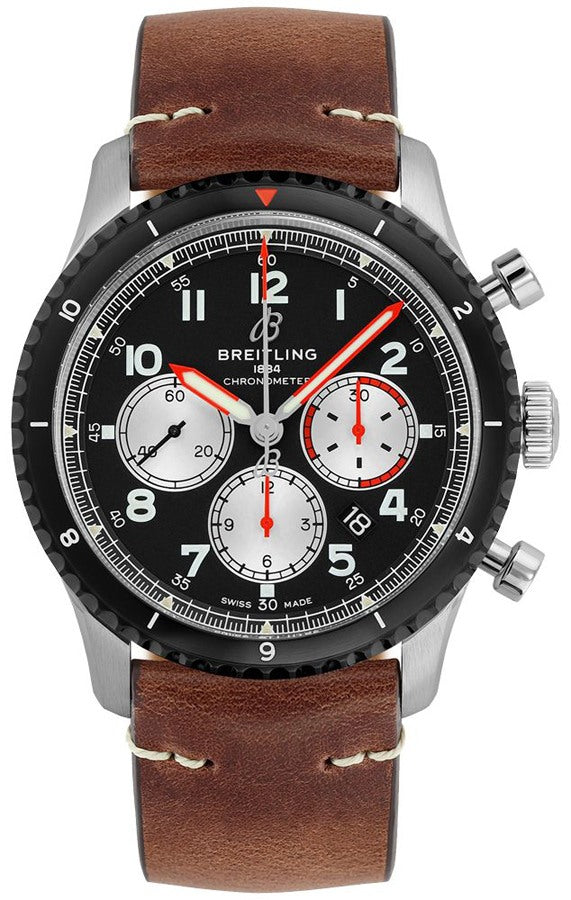 BREITLING Navitimer Aviator 8 Mosquito Black Dial Men'S Watch Ab01194A1B1X2 1