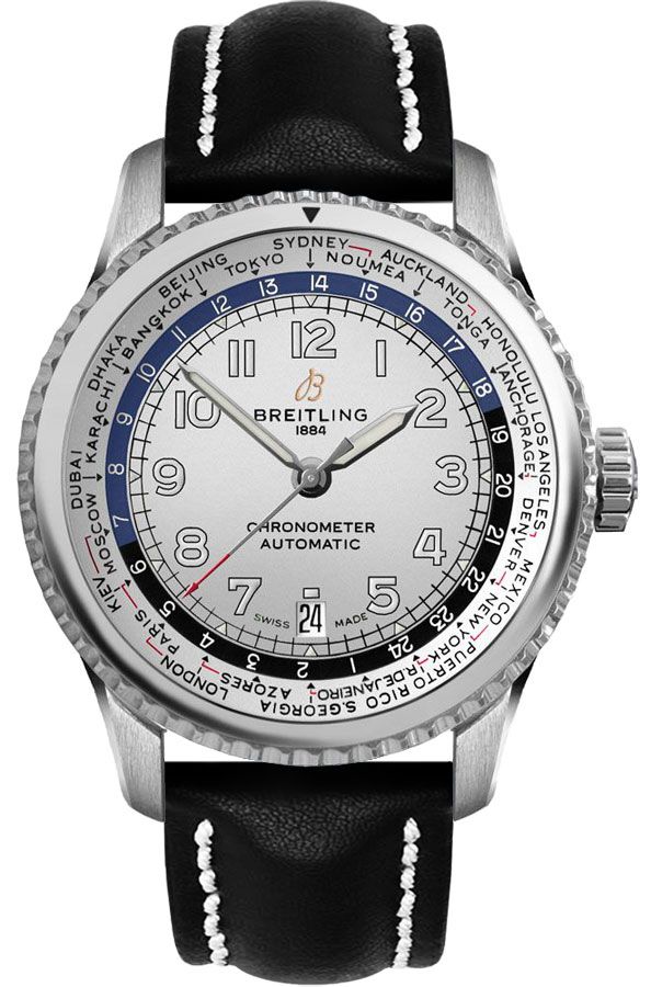 BREITLING Navitimer Aviator 8 Unitime Silver Dial Men'S Watch Ab3521U0/G838-442X 1