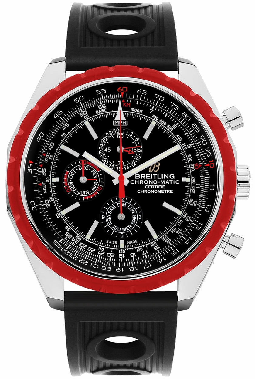 BREITLING Chrono-Matic 1461 Stainless Steel Men'S Watch A1936003/Ba94-201S 1