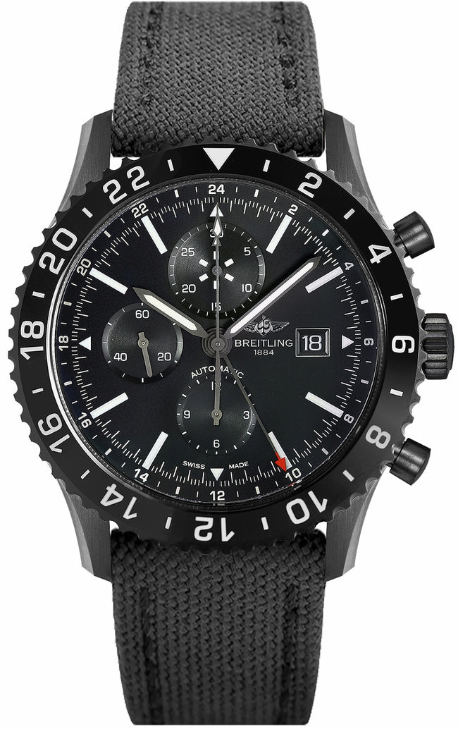BREITLING Chronoliner Blacksteel Watch M2431013/Bf02-100W 1