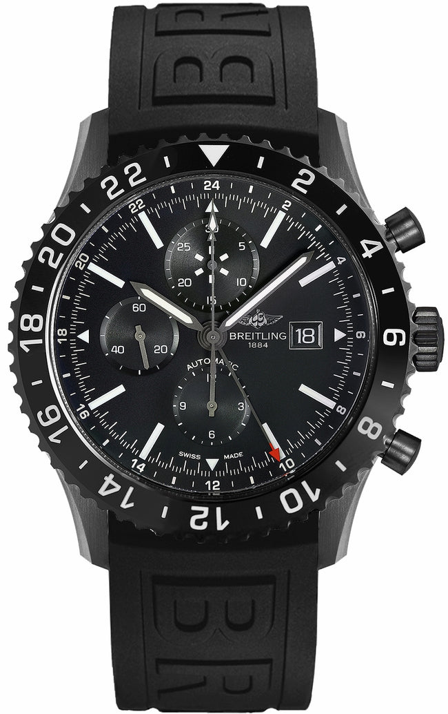 BREITLING Chronoliner Blacksteel Men'S Watch M2431013/Bf02-155S 1