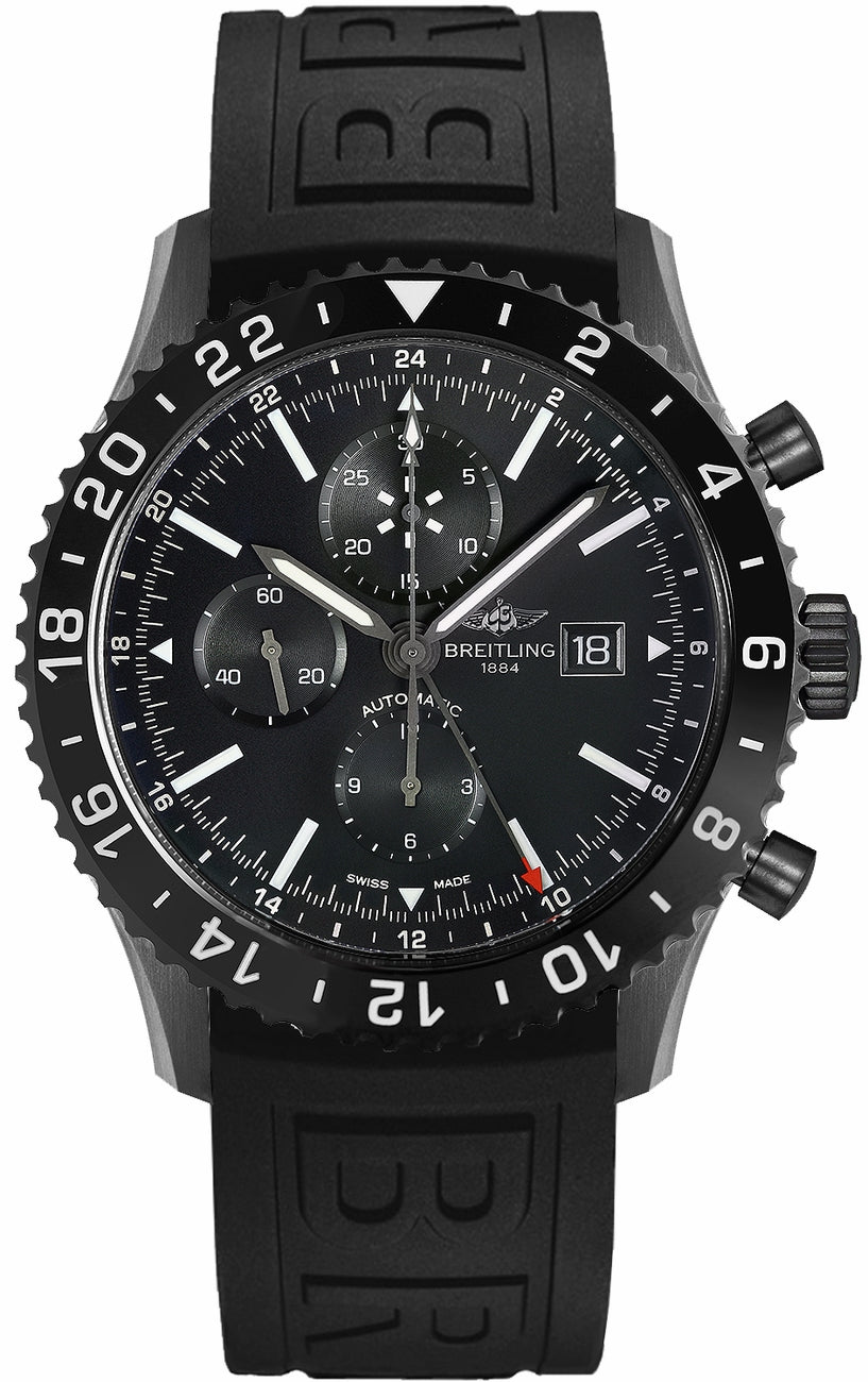 BREITLING Chronoliner Blacksteel Men'S Watch M2431013/Bf02-155S 1