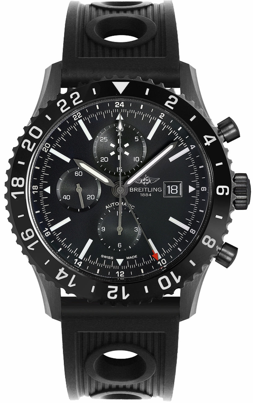 BREITLING Chronoliner Blacksteel Men'S Watch M2431013/Bf02-201S 1