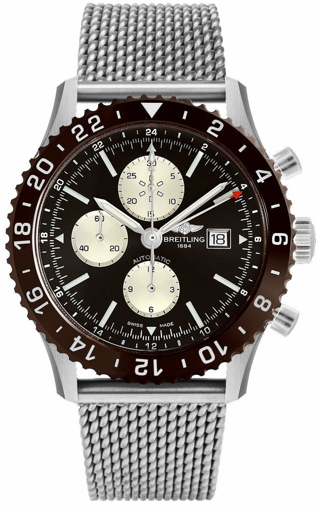 BREITLING Chronoliner Bronze Dial 46Mm Steel Men'S Watch Y2431033/Q621-152A 1