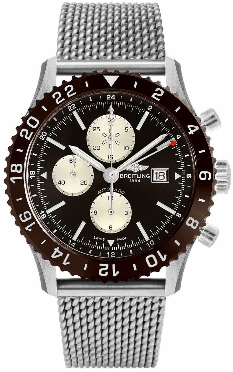 BREITLING Chronoliner Bronze Dial 46Mm Steel Men'S Watch Y2431033/Q621-152A 1