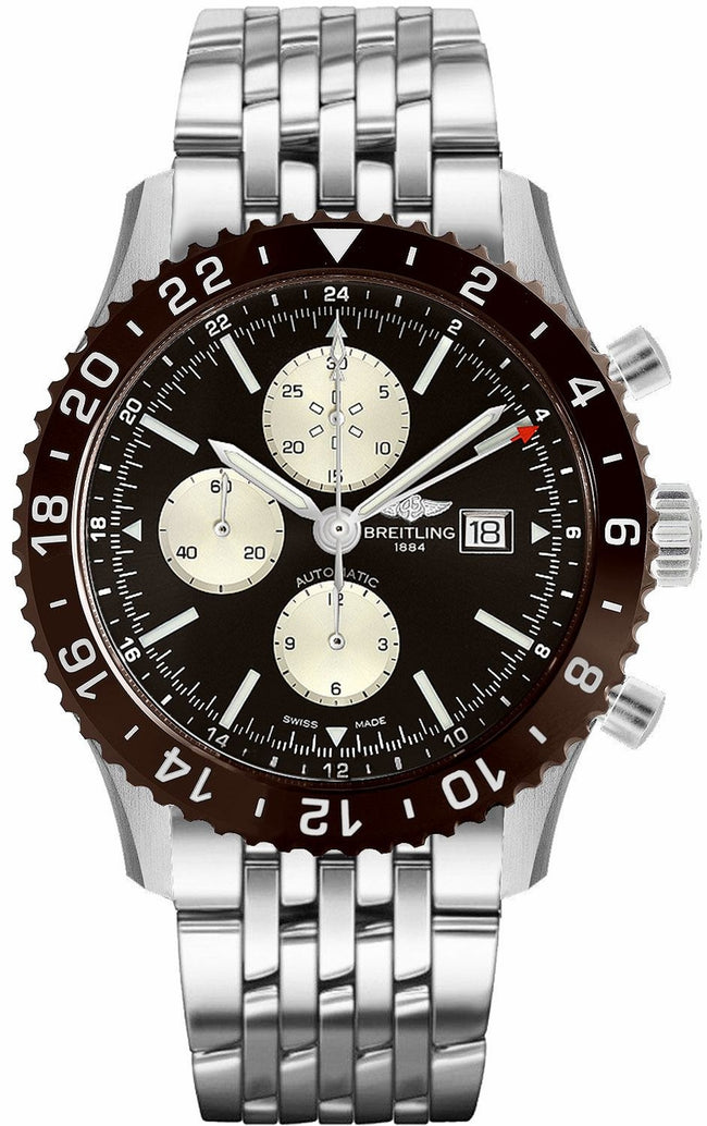 BREITLING Chronoliner Bronze Dial Steel Men'S Watch Y2431033/Q621-453A 1