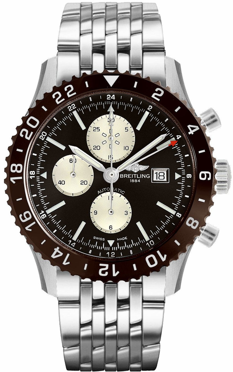 BREITLING Chronoliner Bronze Dial Steel Men'S Watch Y2431033/Q621-453A 1