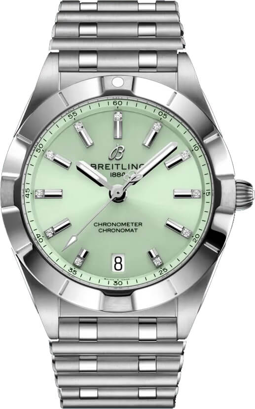 BREITLING Chronomat 32 Mint Green Women'S Watch A77310101L1A1 1