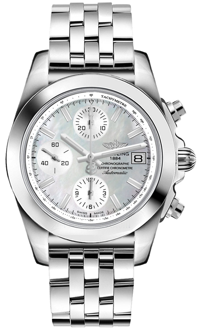 BREITLING Chronomat 38 Pearl White Dial Women'S Watch W1331012/A774-385A 1