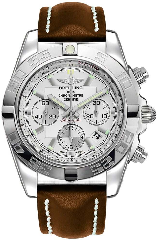 BREITLING Chronomat 44 Silver Dial Men'S Watch Ab011012/G684-438X 1