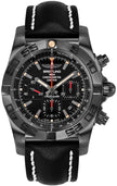 BREITLING Chronomat 44 Blacksteel Chronograph Men'S Watch Mb0111C3/Be35-435X 1