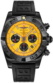 BREITLING Chronomat 44 Blacksteel Yellow Dial Men'S Watch Mb0111C3/I531-262S 1