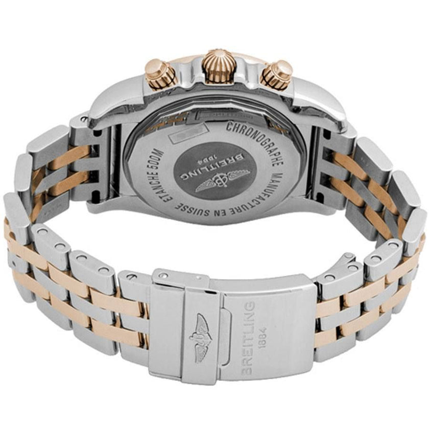 BREITLING Chronomat 44 Black Dial Solid 18K Rose Gold & Steel Men'S Watch Cb0110121B1C1 2
