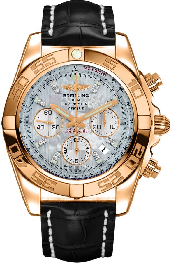 BREITLING Chronomat 44 Rose Gold Men'S Watch Hb011012/A698-743P 1