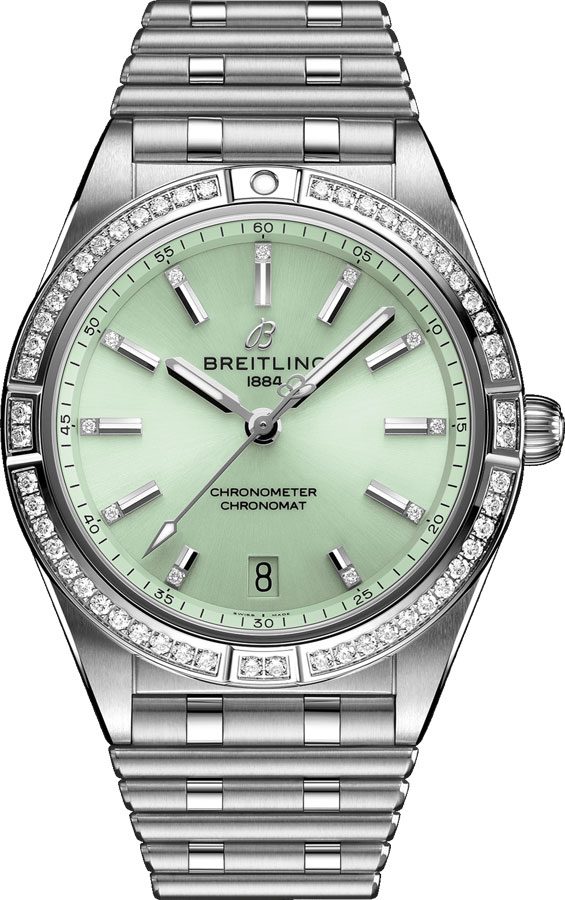 BREITLING Chronomat Automatic 36 Mint Green Dial Watch A10380591L1A1 1