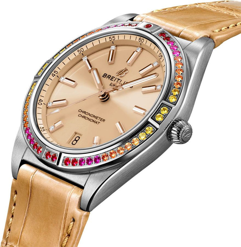 BREITLING Chronomat Automatic 36 South Sea Women'S Watch A10380611A1P1 2