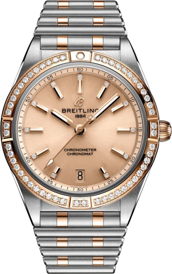 BREITLING Chronomat Automatic 36 Diamond Bezel Women'S Watch U10380591K1U1 1