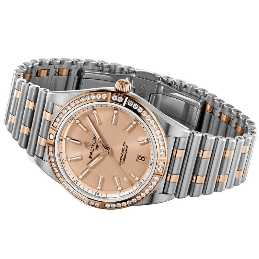 BREITLING Chronomat Automatic 36 Diamond Bezel Women'S Watch U10380591K1U1 3