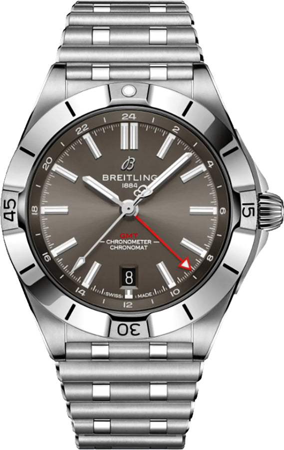 BREITLING Chronomat Automatic Gmt 40 Grey Dial Men'S Watch A32398101M1A1 1
