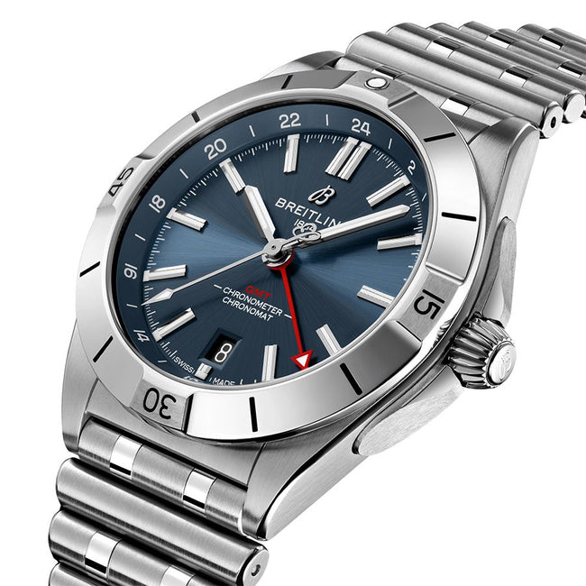 BREITLING Chronomat Automatic Gmt 40 Steel Men'S Watch A32398101C1A1 2