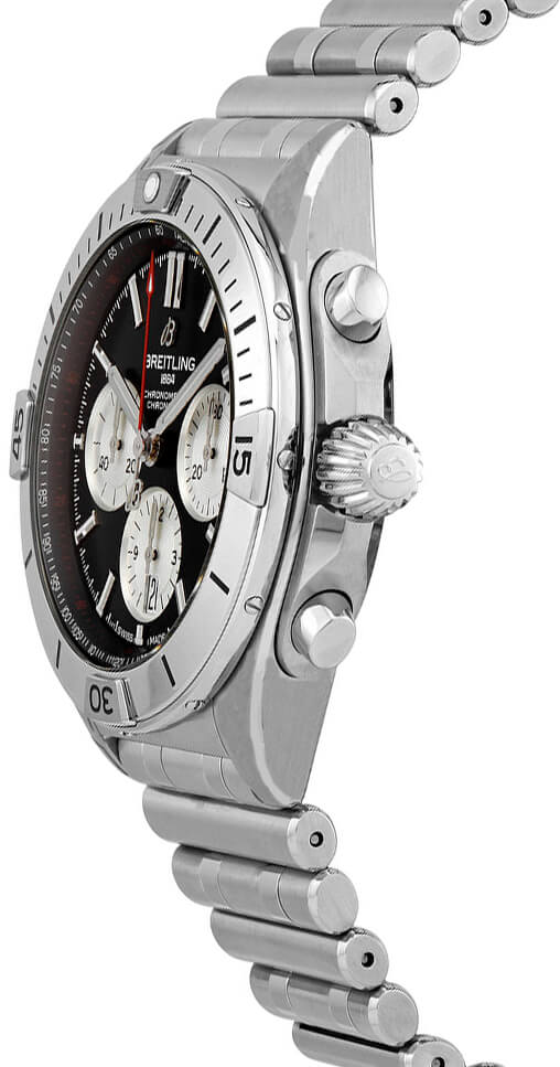 BREITLING Chronomat B01 42 Black Dial Men'S Watch Ab0134101B1A1 2