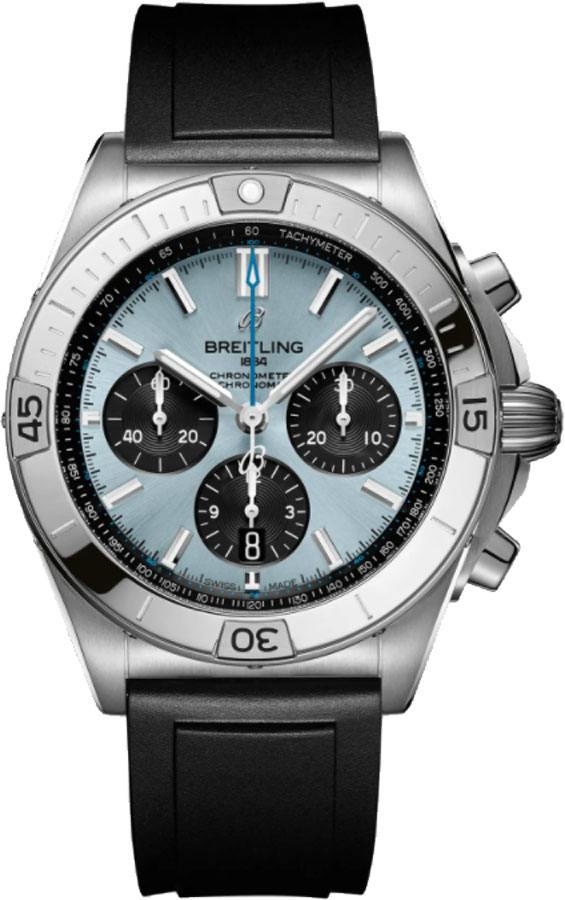 BREITLING Chronomat B01 42 Ice Blue Men'S Watch Pb0134101C1S1 1