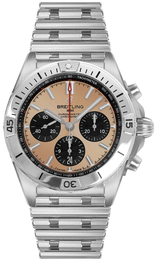 BREITLING Chronomat B01 42 Copper Dial Men'S Watch Ab0134101K1A1 1