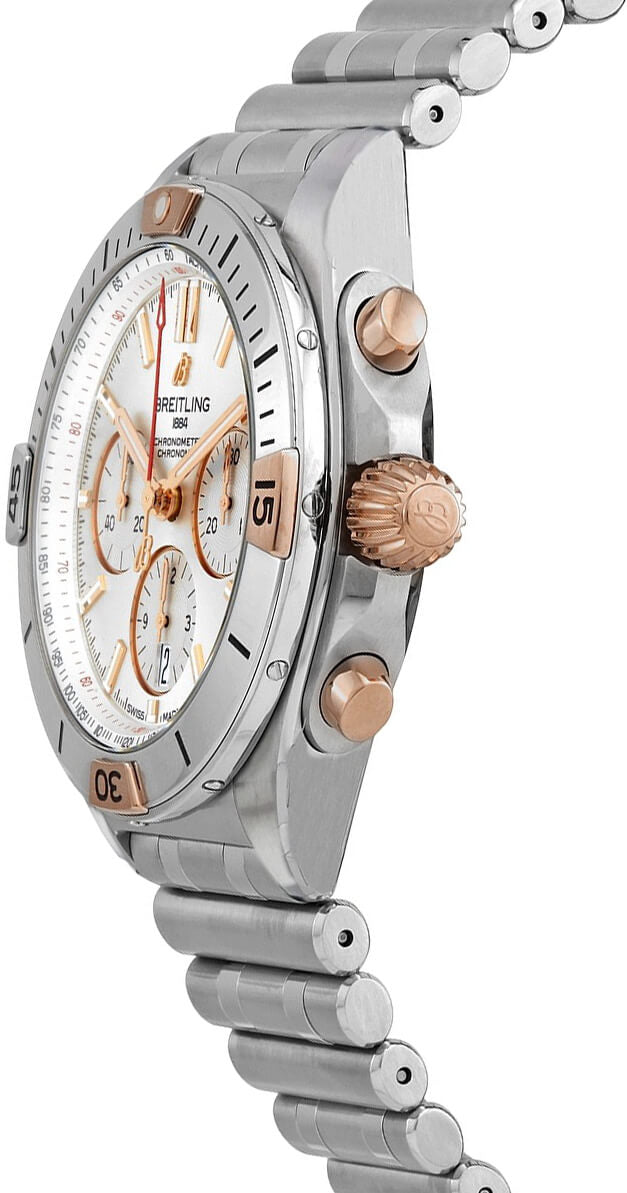 BREITLING Chronomat B01 42 Steel & Rose Gold Men'S Watch Ib0134101G1A1 2