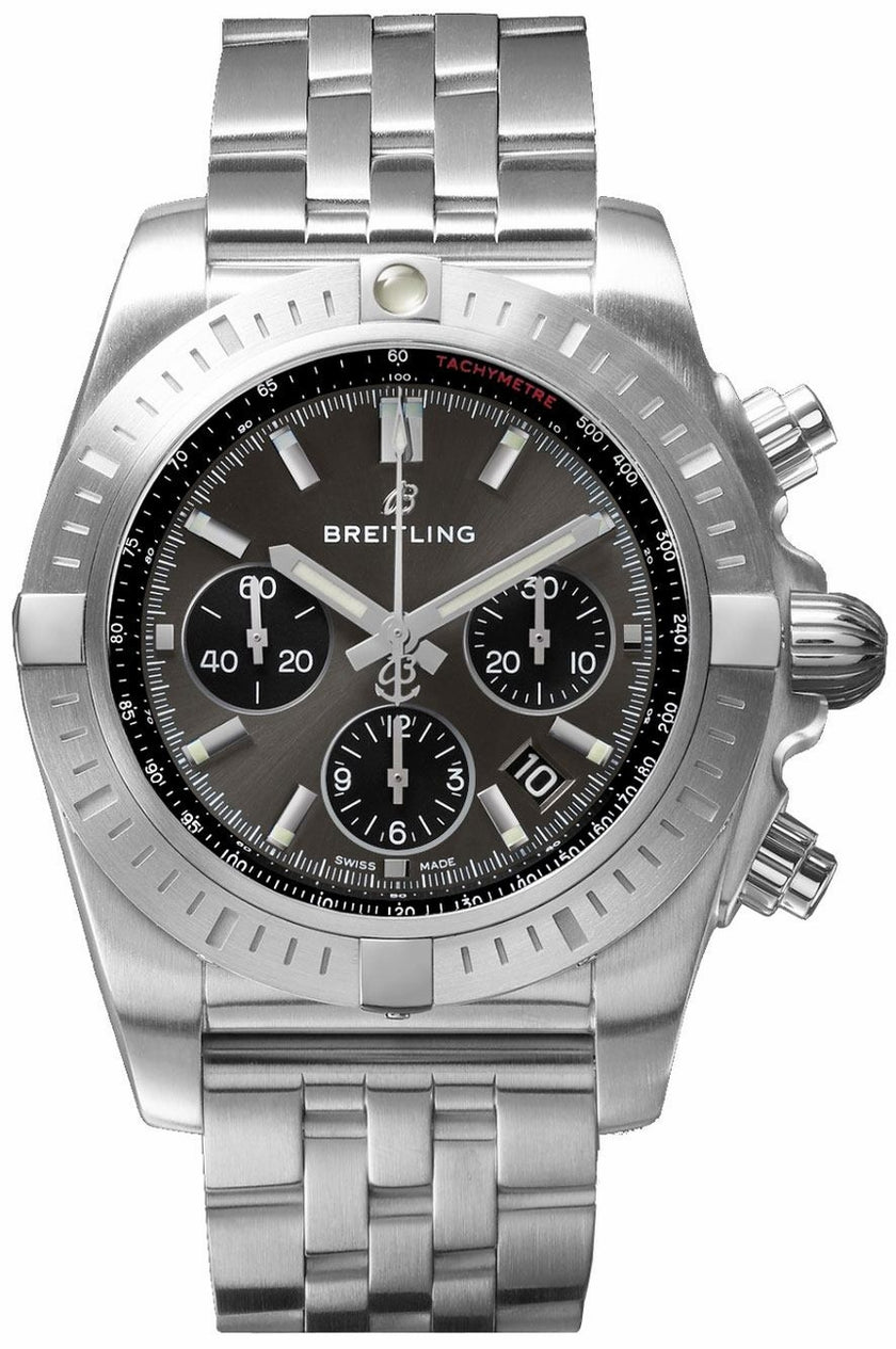 BREITLING Chronomat B01 Chronograph 44 Steel Men'S Watch Ab0115101F1A1 1