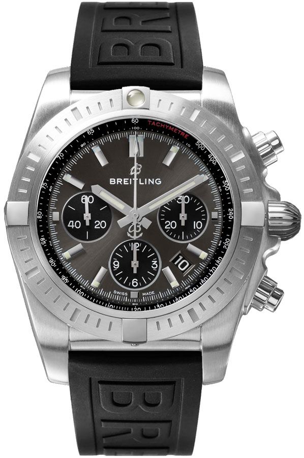 BREITLING Chronomat Blackeye Grey Dial Men'S Watch Ab011510/F581-153S 1