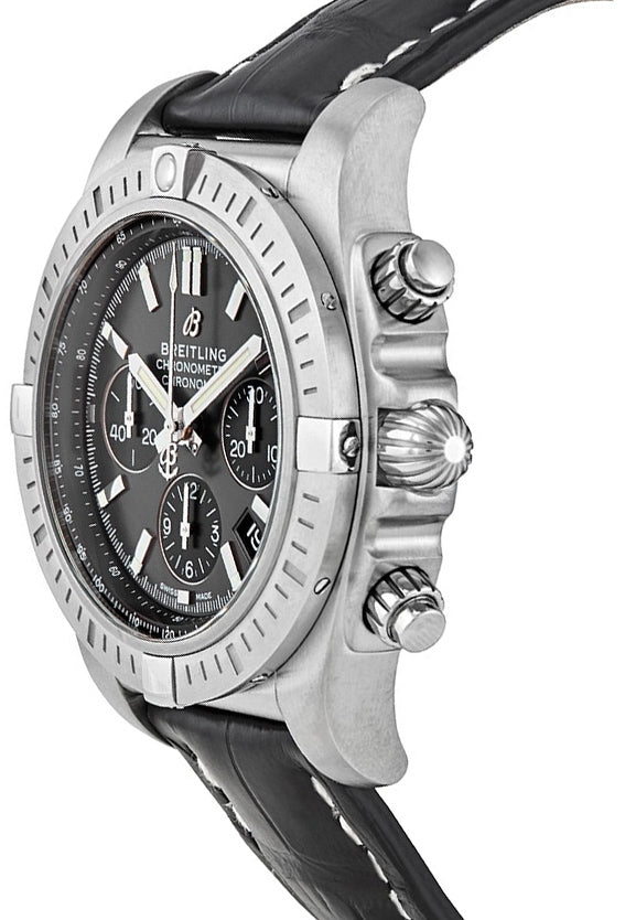 BREITLING Chronomat Chronograph Grey Dial Men'S Watch Ab0115101F1P2 2