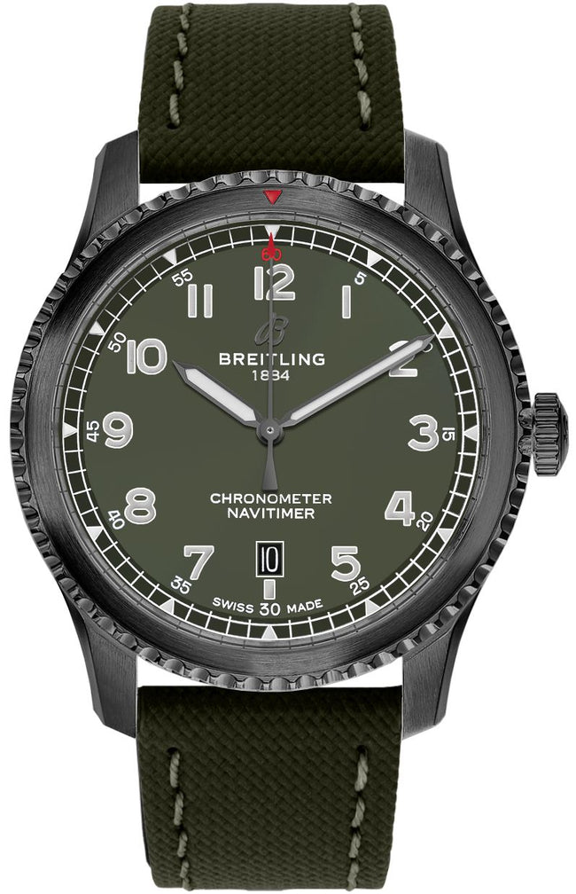 BREITLING Navitimer Aviator 8 Green Dial Curtiss Warhawk Men'S Watch M173152A1L1X2 1