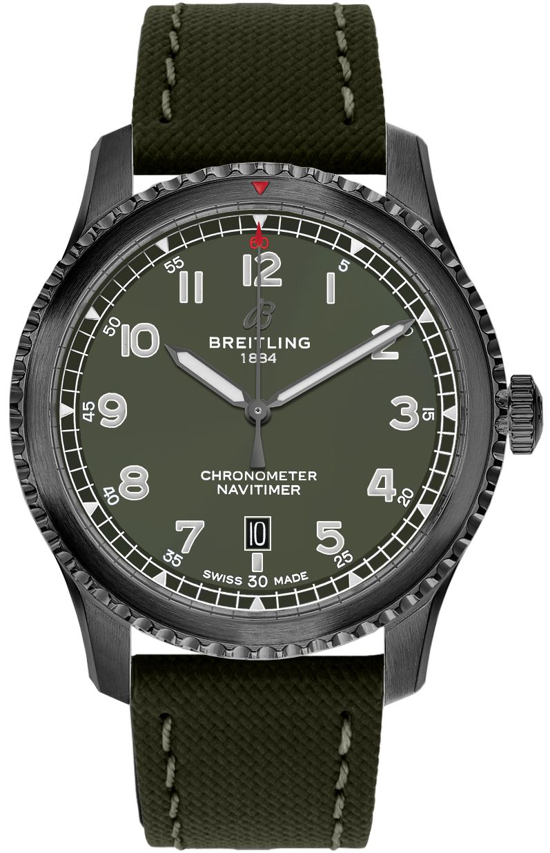 BREITLING Navitimer Aviator 8 Green Dial Curtiss Warhawk Men'S Watch M173152A1L1X2 1