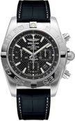 BREITLING Chronomat 44 Black Dial Chronograph Men'S Watch Ab011012/Bf76-296S 1