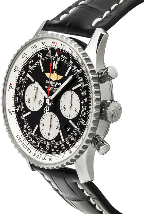 BREITLING Navitimer 01 43 Black Dial Chronograph Men'S Watch Ab012012/Bb01-744P 2