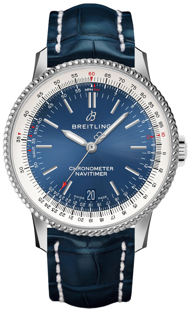 BREITLING Navitimer Automatic 38 Blue Dial Steel Men'S Watch A17325211C1P1 1