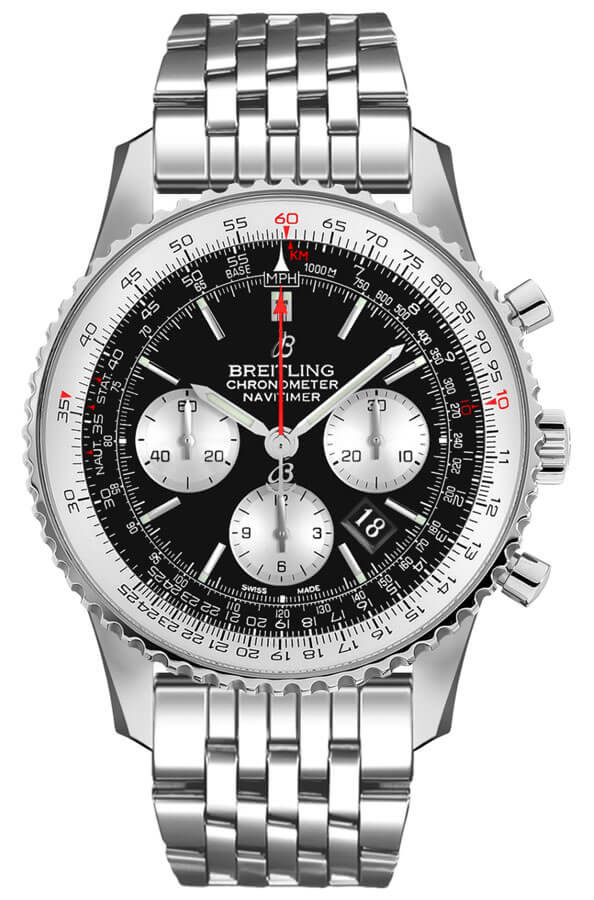 BREITLING Navitimer 1 B01 Chronograph 43 Steel Men'S Pilot Watch Ab0121211B1A1 1