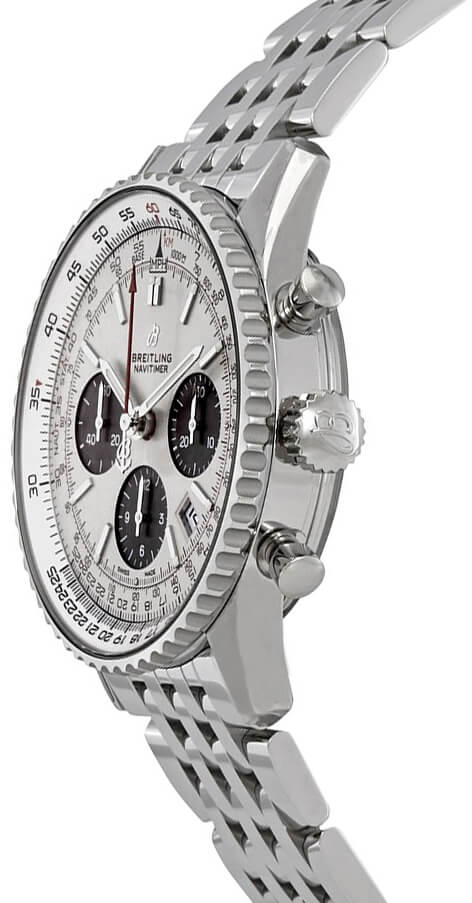 BREITLING Navitimer 1 B01 Chronograph 43 Steel Men'S Watch Ab0121211G1A1 2